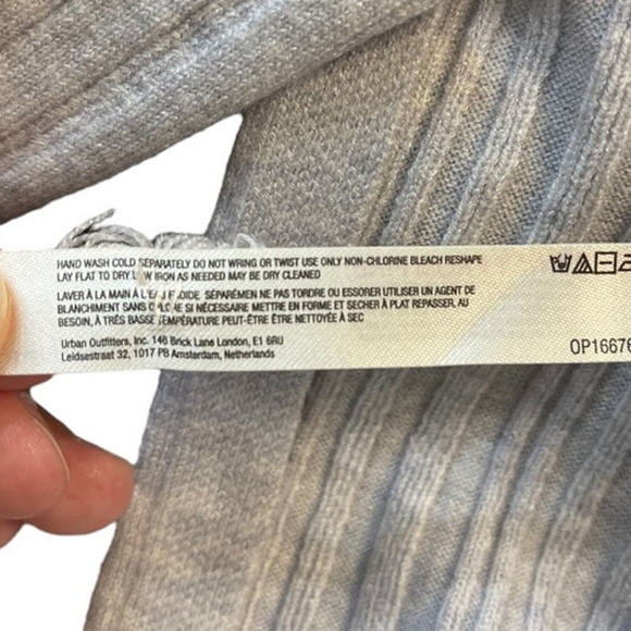 Daily Practice by Anthropologie Textured Column Sweater Dress Grey Size 1X NWT - Picture 11 of 12